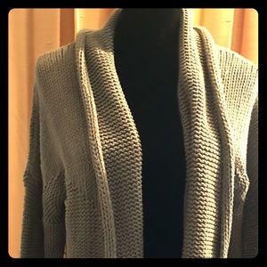 Cozy Nine West grey knit cardigan XL